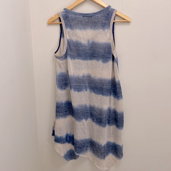 Anthropologie Eri & Ali size small beach swim swimsuit cover up blue beige pink - Picture 2 of 9